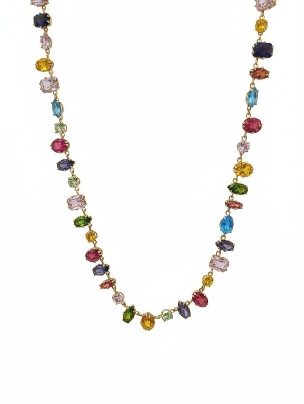 Nwt Camilla Multicolored Gem Stone Necklace. - Picture 3 of 3